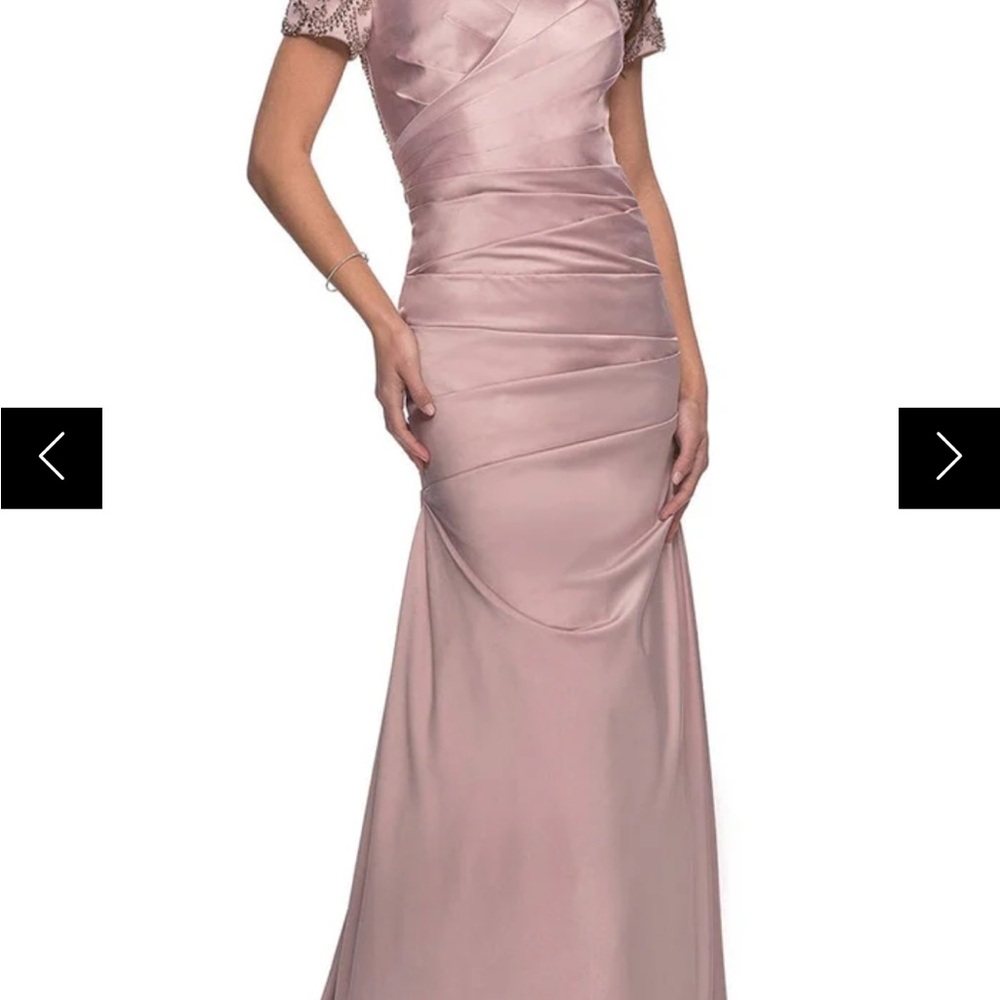 La Femme Blush Dress Formal Ball or Mother of Bride or Groom